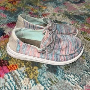 Colorful Kids Wendy youth sunset pink Hey Dude Shoes